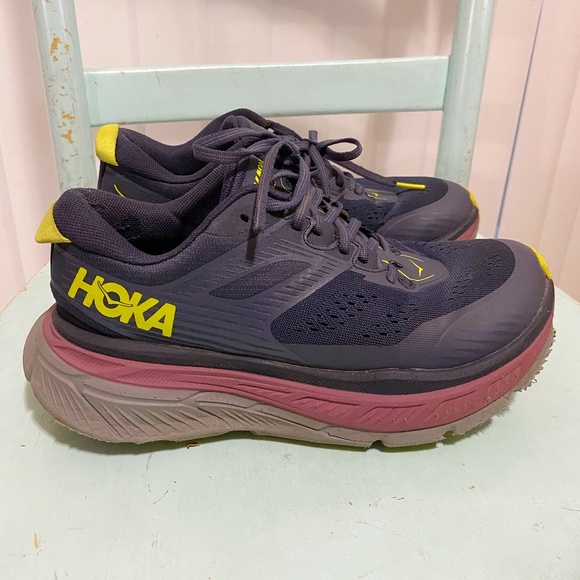 ****SOLD******Hoka Stinson ATR 6 Size 8 Women’s Purple Sneakers. - Picture 1 of 9